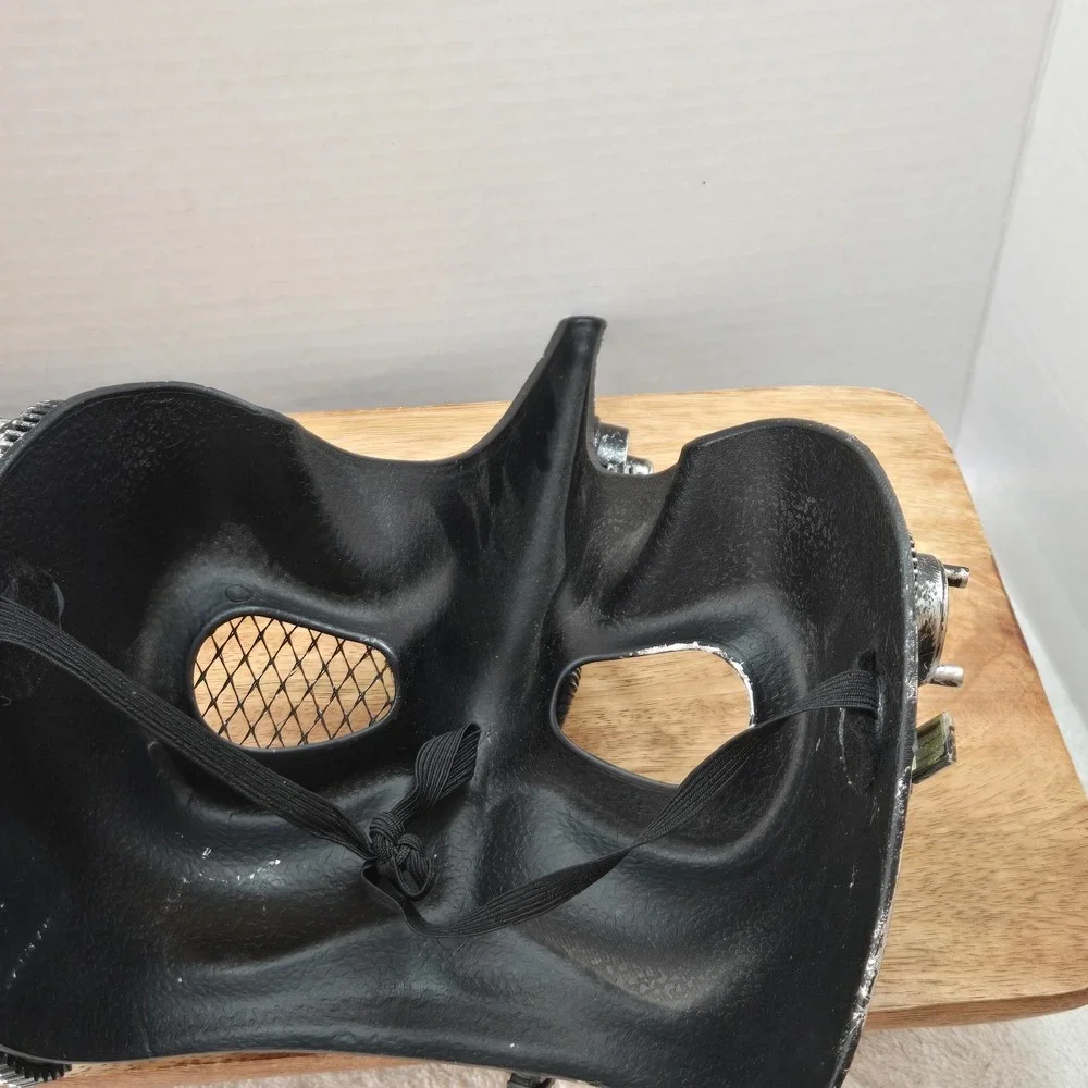 Steampunk Plague Doctor Mask‎ Silver Industrial Gothic Cosplay Long Beak 11